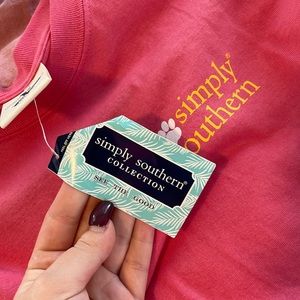 Simply Southern T-shirts and one button down fleece jacket.